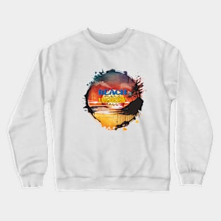 Beach More Worry Less Crewneck Sweatshirt